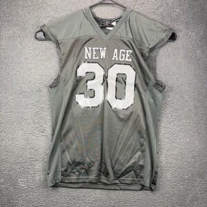 Teamwork Athletic Apparel New Age 30 Football Jersey Mens Large‎ Gray Sleeveless